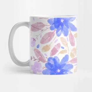 Purple floral garden Mug